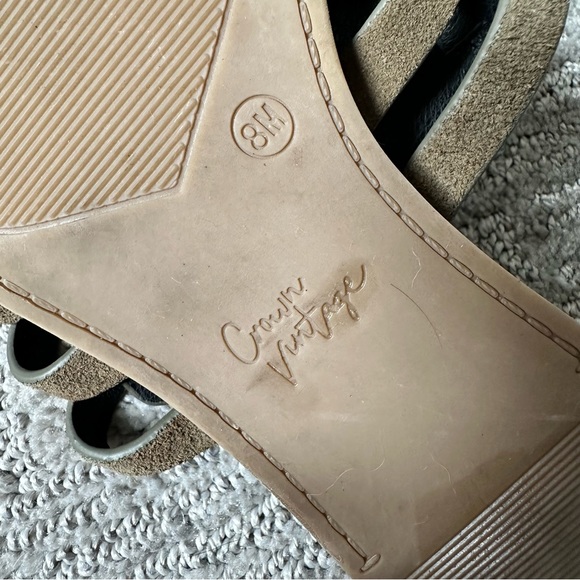 Sz 8 CROWN VINTAGE Vaishali Leather Mules, Like New - Picture 6 of 6